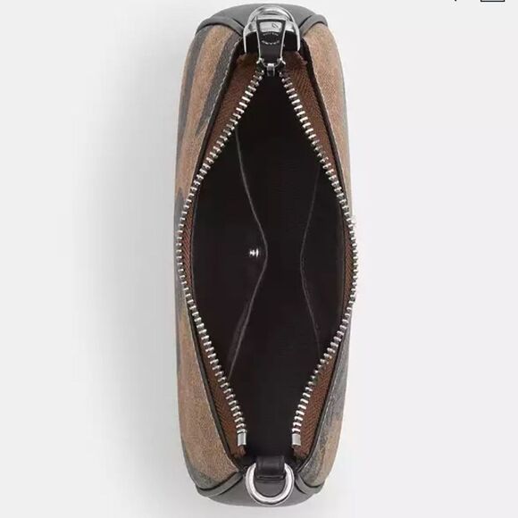 Coach Teri Mini Crossbody Bag In Signature Canvas With Bow Print Purse - Picture 6 of 9